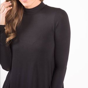 Mock Neck Swing Tunic
